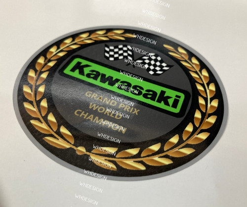 World champions kawasaki badge - world,